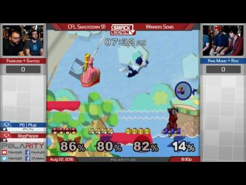 CFL Smackdown 91 Melee - Momo + Ridz vs Fearless + Gahtzu - Doubles Winners Semis