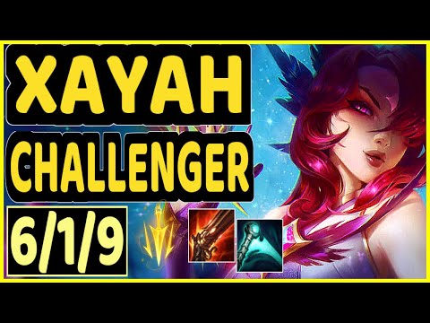 KOBBE (XAYAH) - 6/1/9 KDA BOTTOM ADC CHALLENGER GAMEPLAY - EUW