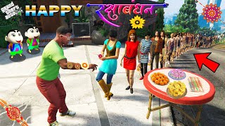 GTA 5 : Franklin & Shinchan Celebrate Raksha Bandhan In GTA 5 ! (GTA 5 Mods)