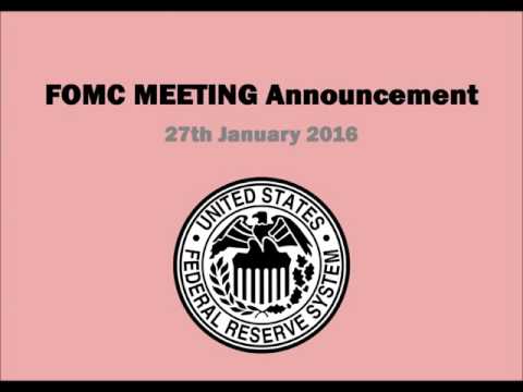 Fed January 2016 announcement makes March Interest Rate rise less likely Video