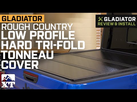 Jeep Gladiator JT Rough Country Low Profile Hard Tri-Fold Tonneau Cover Review & Install