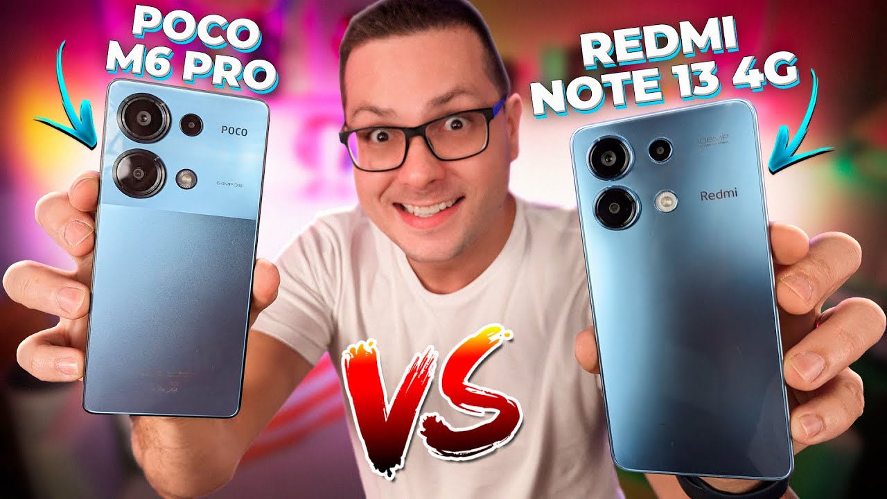 REDMI NOTE 13 4G vs POCO M6 PRO! qual XIAOMI entrega MAIS para VOCÊ? Comparativo!