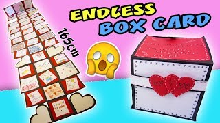 ORIGINAL ENDLESS BOX CARD - KILOMETRIC LOVE CARD | aPasos Crafts DIY