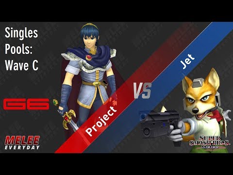 Genesis 6 - Project (Marth) vs. Jet (Fox) - SSBM - Singles Pools