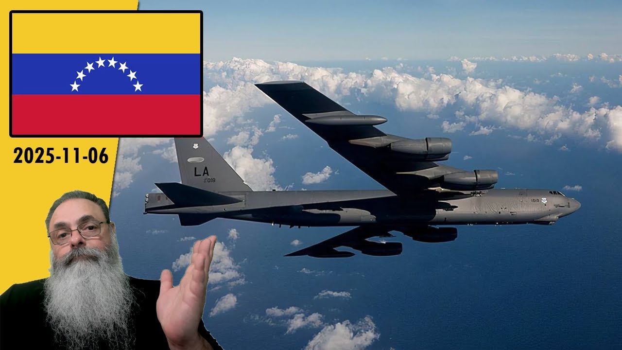 #Venezuela 2025-11-06: B-52 americanos FAZEM NOVO SOBREVÔO na VENEZUELA e PUTIN NÃO VAI AJUDAR
