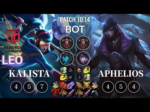 SB Leo Kalista vs Aphelios Bot - KR Patch 10.14