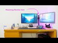 How To Mount Monitor Arm Onto IKEA MALM Desk Desk Setup