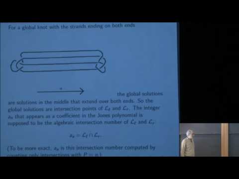 From Gauge Theory to Khovanov Homology Via Floer Theory - Edward Witten
