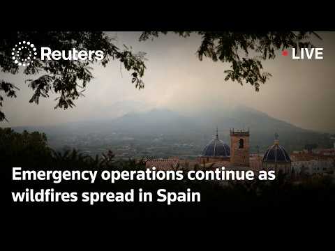 Video Thumbnail: LIVE: Emergency operations continue as wildfires spread in Spain