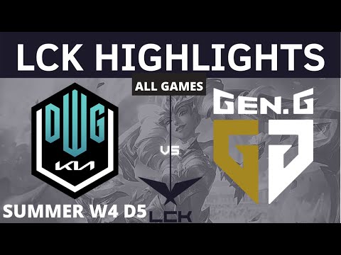 DK vs. GEN | All Games HIGHLIGHTS - Week 4 Day 5 | LCK Summer Split 2021 | DWG KIA VS GEN G