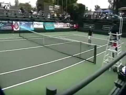 Nick Lindahl stops Stoppini on Thursday at Seascape Challenger in Aptos, Ca.