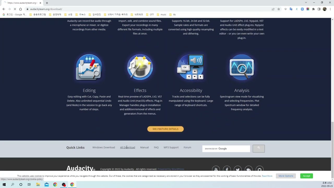 2022-09-23 audacity old version select