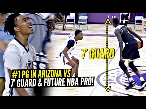This AZ Team WANTS ALL THE SMOKE!! 7' Guard Makur Maker vs #1 PG In Arizona Was a SHOW!!