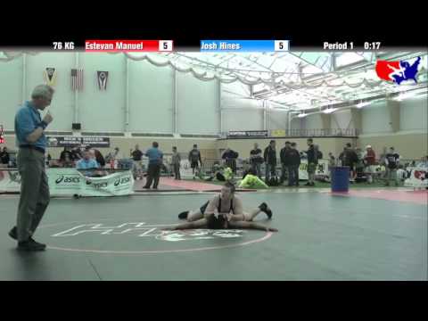 Estevan Manuel vs. Josh Hines at 2013 FILA Cadet Nationals - FS