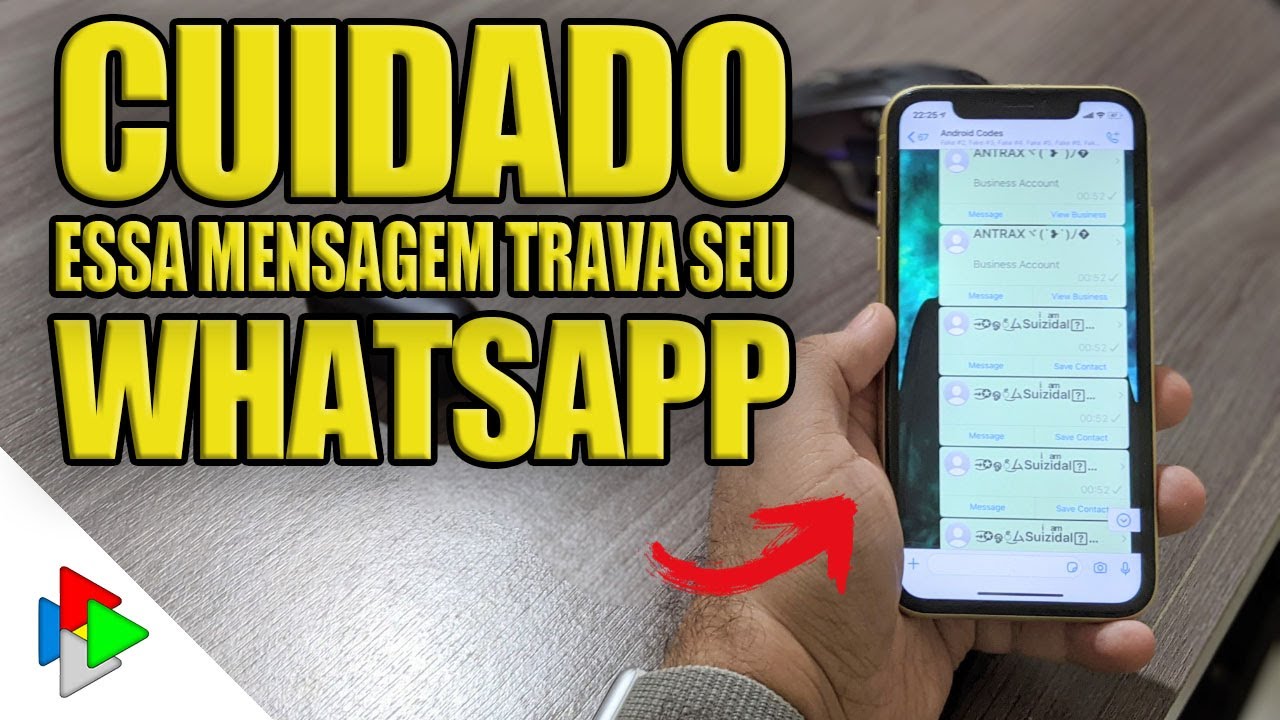 CUIDADO ESSA MENSAGEM PODE TRAVAR SEU IPHONE OU SEU ANDROID (TRAVA ZAP)