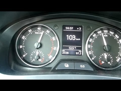 2013 Skoda Rapid Spaceback 1.2 TSI (105hp) 0-100 km/h