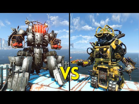 Fallout 4 - 25 AHABS vs 25 ROBOBRAINS - Battles #22