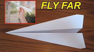 How To Fold A Paper Airplane That Flies Far [ Full HD ] | Beginners Plane | Easy paper plane