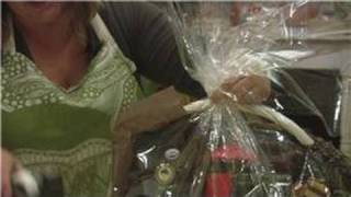 Gift Baskets : How to Wrap a Gift Basket