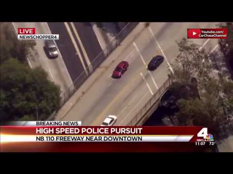Police Chase Suspect Armed With Assault Rifle