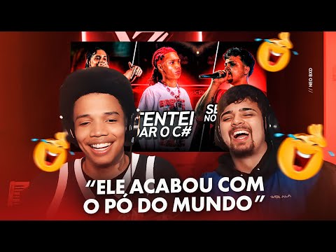 (FORJARAM O NEO 🤣) NEO E TORVI REAGEM À RIMAS MAIS ENGRAÇADAS DAS BATALHAS EM 2024