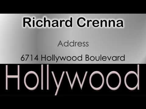 Richard Crenna   How to pronounce Richard Crenna Hollywood Actor from 6714 Hollywood Boulevard?