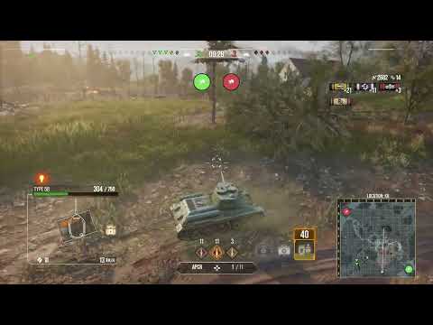 Type 58, Ace Tanker (#206), 3.3k damage combined (World of Tanks Console)