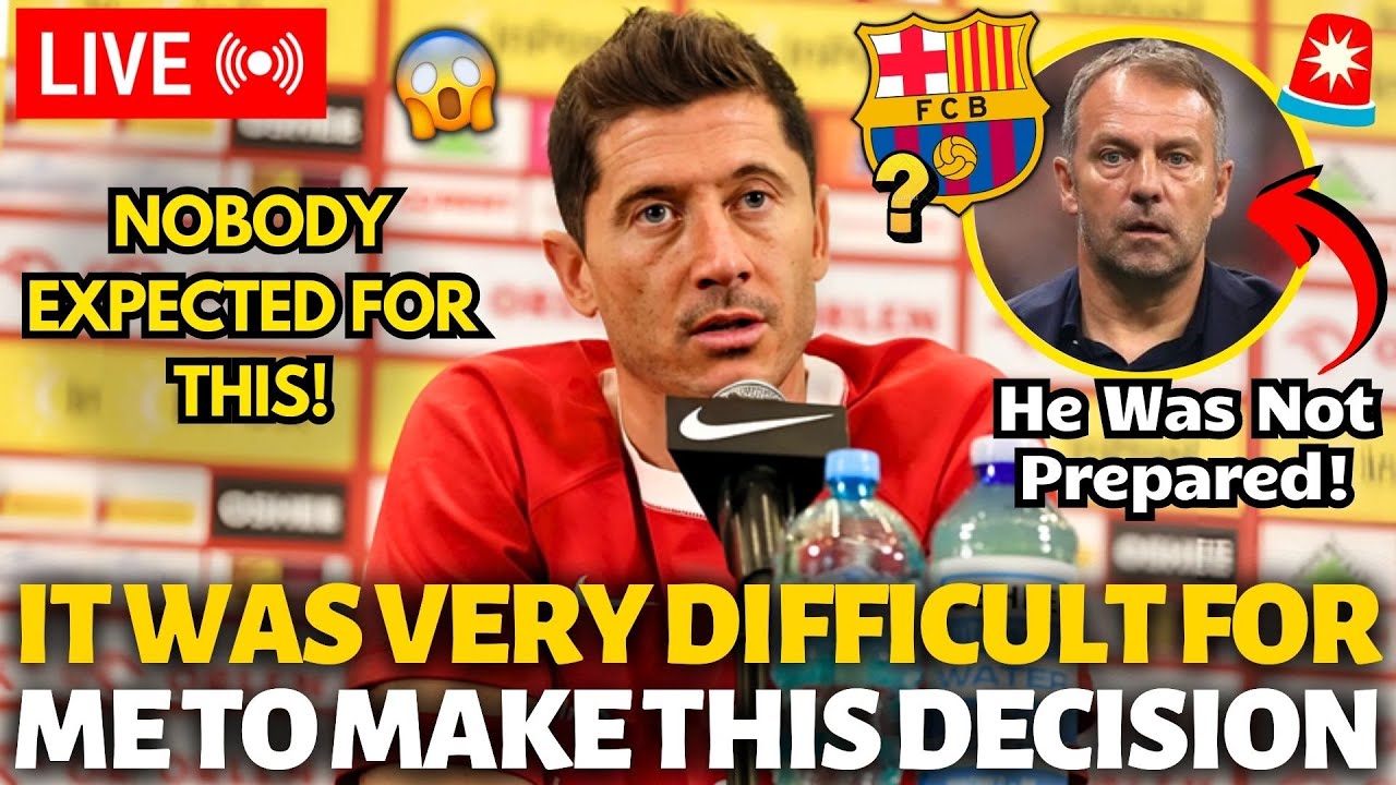 🚨URGENT! LEWANDOWSKI HAS JUST PARALYZED THE WORLD OF FOOTBALL! NOBODY WAS PREPARED FOR THIS!