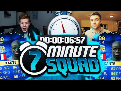 TOTS KANTE 7 MINUTE SQUAD BUILDER!!! - FIFA 16 ULTIMATE TEAM