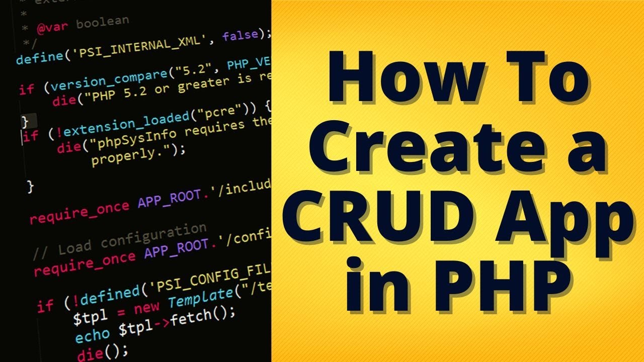 PHP CRUD MADE EASY || Create, Read, Update, Delete