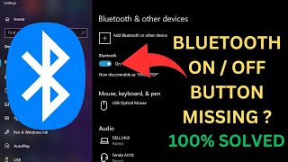 Bluetooth On Off Button Is Missing In Windows 10 ||| Bluetooth not working PC and Laptop Windows 10