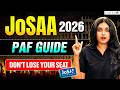 JoSAA 2026 Partial Admission Fee PAF Payment Guide Fees Deadlines Next Steps JoSAA Round 5