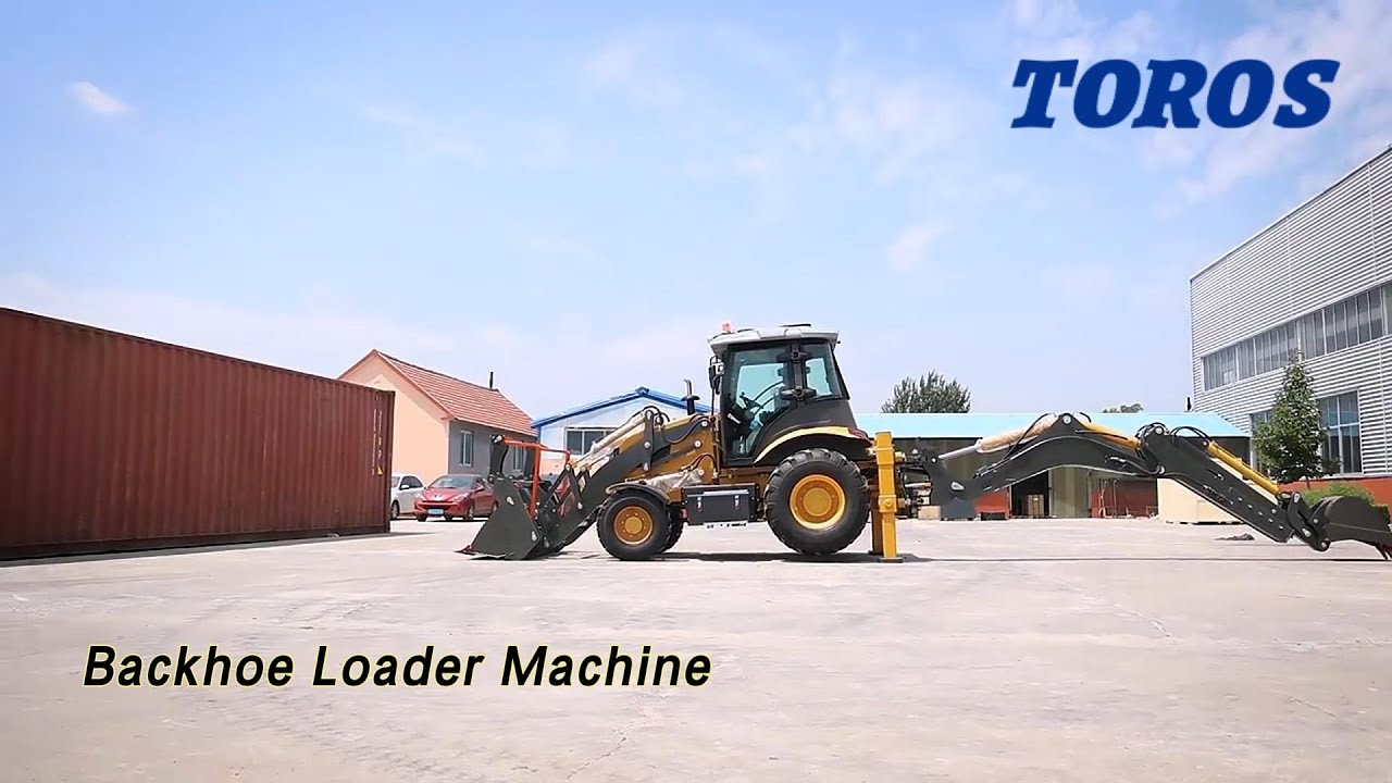 Wheel Backhoe Loader Machine 2500kg Loading Capacity High Performance