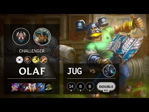 Olaf Jungle vs Ekko - KR Challenger Patch 10.4