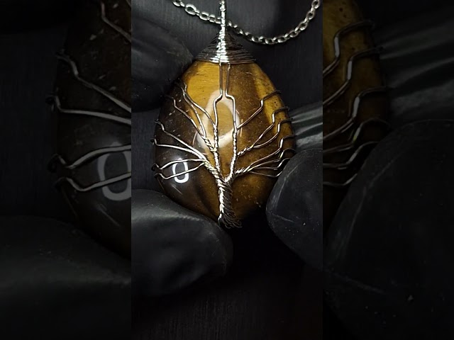 اكسسوار تعليقة حجر عين النمر طبيعي