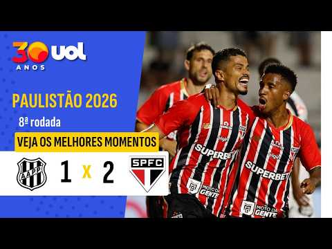 PONTE PRETA 1 X 2 SÃO PAULO - VEJA OS MELHORES MOMENTOS DO JOGO PELO CAMPEONATO PAULISTA