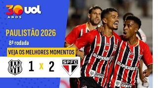 PONTE PRETA 1 X 2 SÃO PAULO - VEJA OS MELHORES MOMENTOS DO JOGO PELO CAMPEONATO PAULISTA