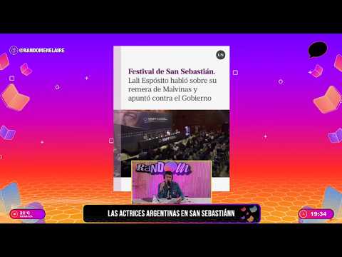 🔵🟣#NOTIRANDOM | EMERGENCIA LIBRERA | ACTRICES EN SAN SEBASTIAN LEVANTAN BANDERA DE LAS MALVINAS