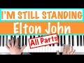 How to play I'M STILL STANDING - Elton John Piano Chords Accompaniment Tutorial
