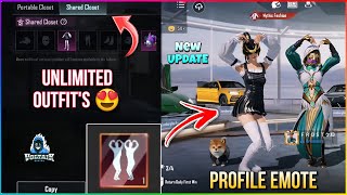 GET FREE MYTHIC POSE AND SHARED PORTABLE CLOSET EXPLAIN | BGMI