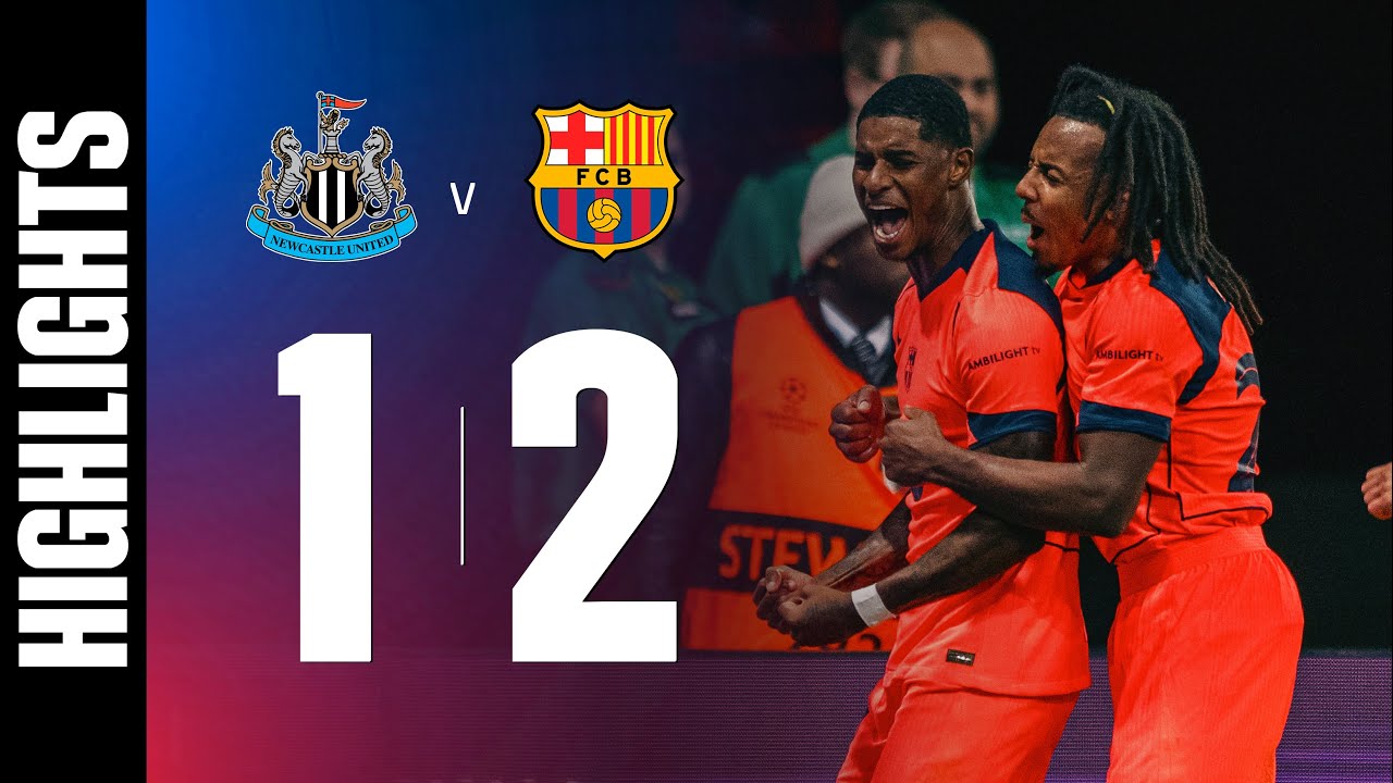 HIGHLIGHTS | NEWCASTLE 1 vs 2 FC BARCELONA | UEFA CHAMPIONS LEAGUE 🔵🔴 - YouTube