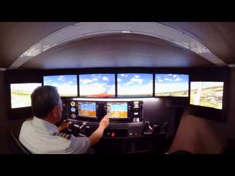 360 degree video of Redbird MCX (Takeoff, inside)