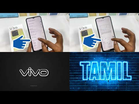 How to Change Font and display size in VIVO Y35 in Tamil | How to adjust the size of  font vivo Y35