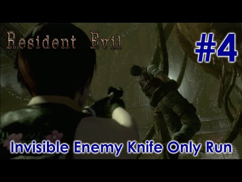 Resident Evil HD | Chris #4 [Invisible Enemy - Knife Only Run]