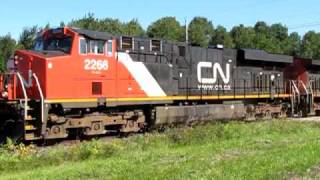 preview picture of video 'CN train 406 @ Ontario Dr'