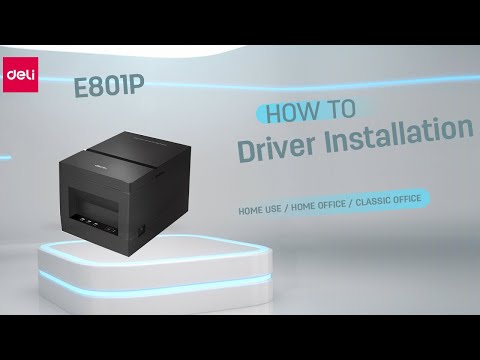 How to Install Driver of Deli Thermal Receipt Printer 80mm E801P
