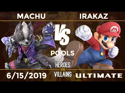 Heroes vs Villains: Pools - KMS|Machu (Wolf, Mii Brawler) vs Irakaz (Mario)