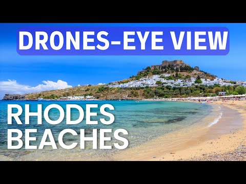 GREECE RHODES Stunning Drone Views of the Best Beaches