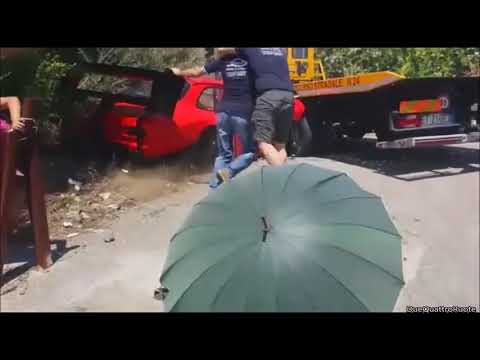 Incidente Ford Sierra alla cronoscalata di Piedimonte Etneo (Ct)