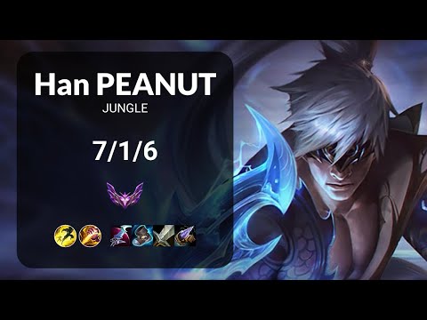 Han Peanut Lee Sin vs Wukong JUNGLE - KR MASTER Patch 14.24